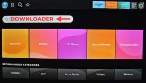 recherchez Downloader sur fire tv stick